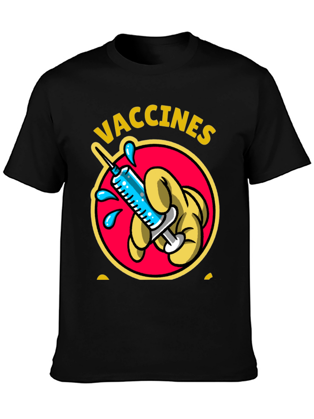 Vaccines Shirt Cartoon Syringe Vaccination Tee