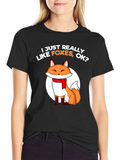 I Like Foxes T-Shirt Cute Animal Tee