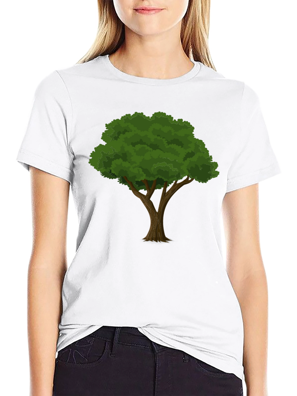 Black Tree Graphic Tee - Nature Inspired Design