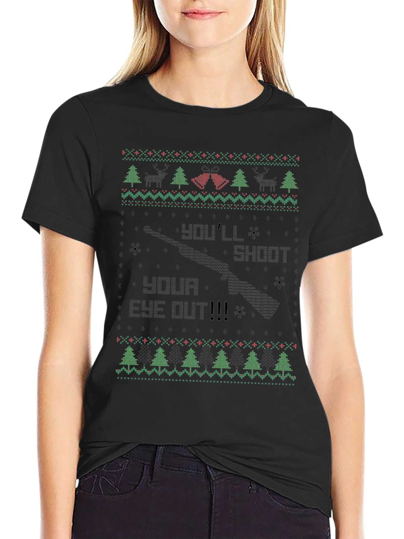 Festive Christmas T-Shirt: Youll Shoot Your Eye Out!