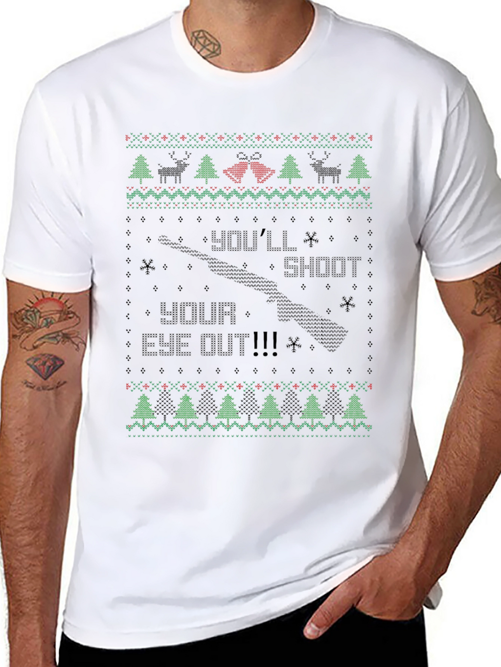 Festive Christmas T-Shirt: Youll Shoot Your Eye Out!