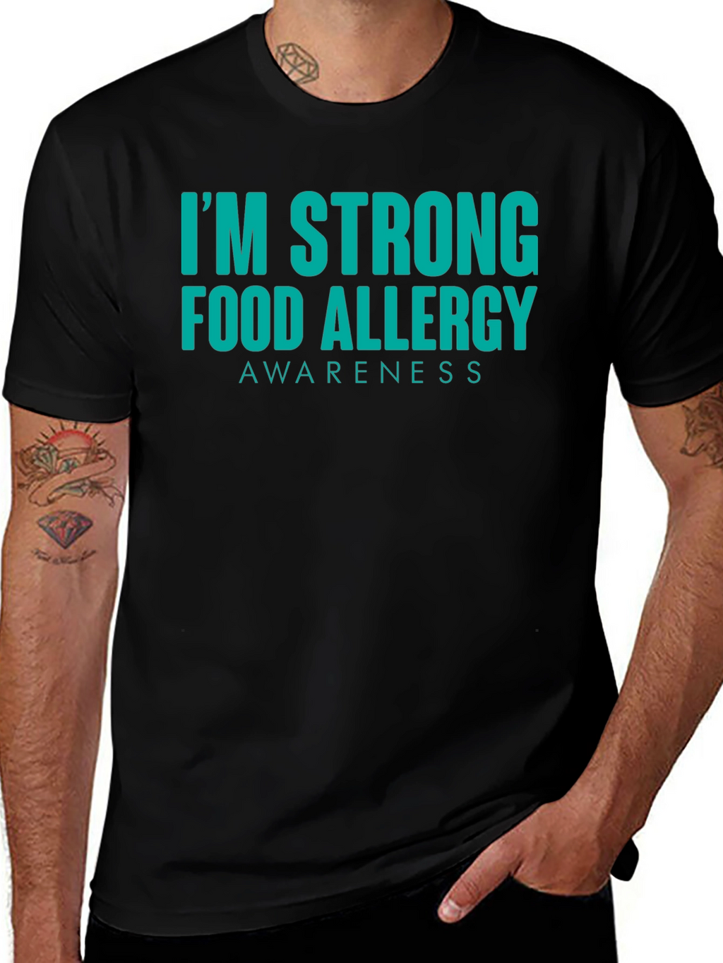 Food Allergy Awareness Strong T-Shirt