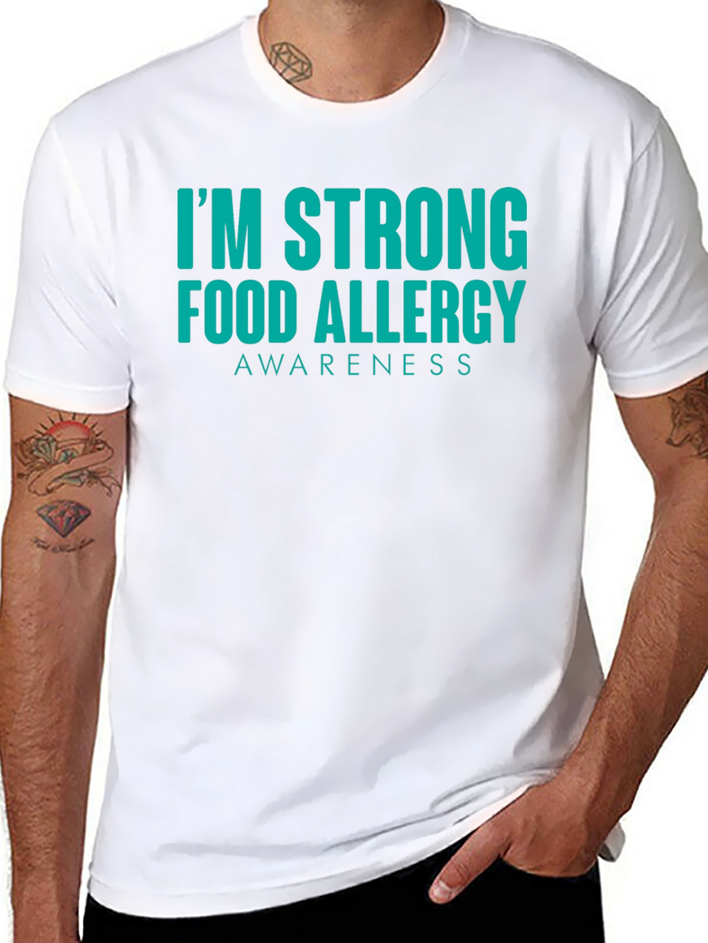 Food Allergy Awareness Strong T-Shirt
