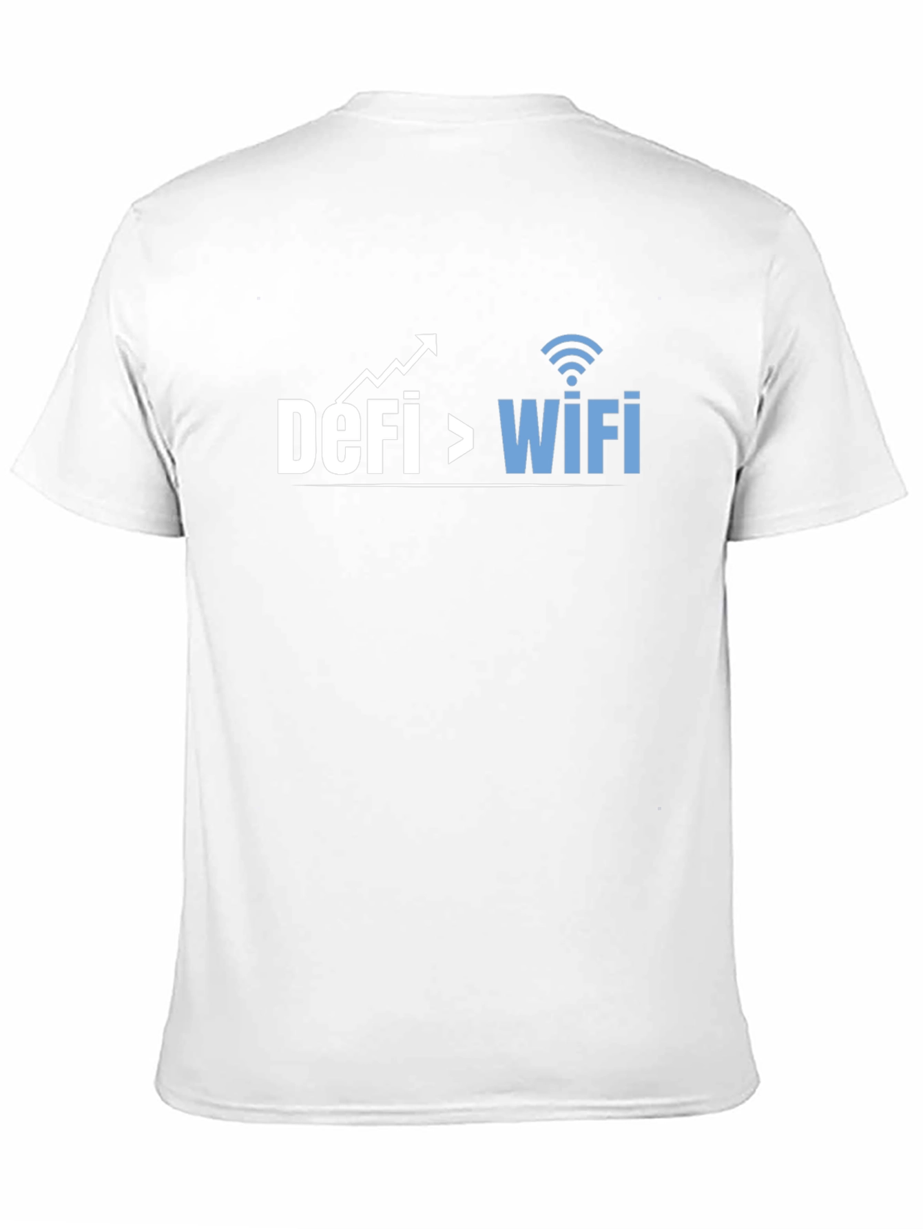 DeFi Over WiFi Crypto T-Shirt - Black Cotton Tee