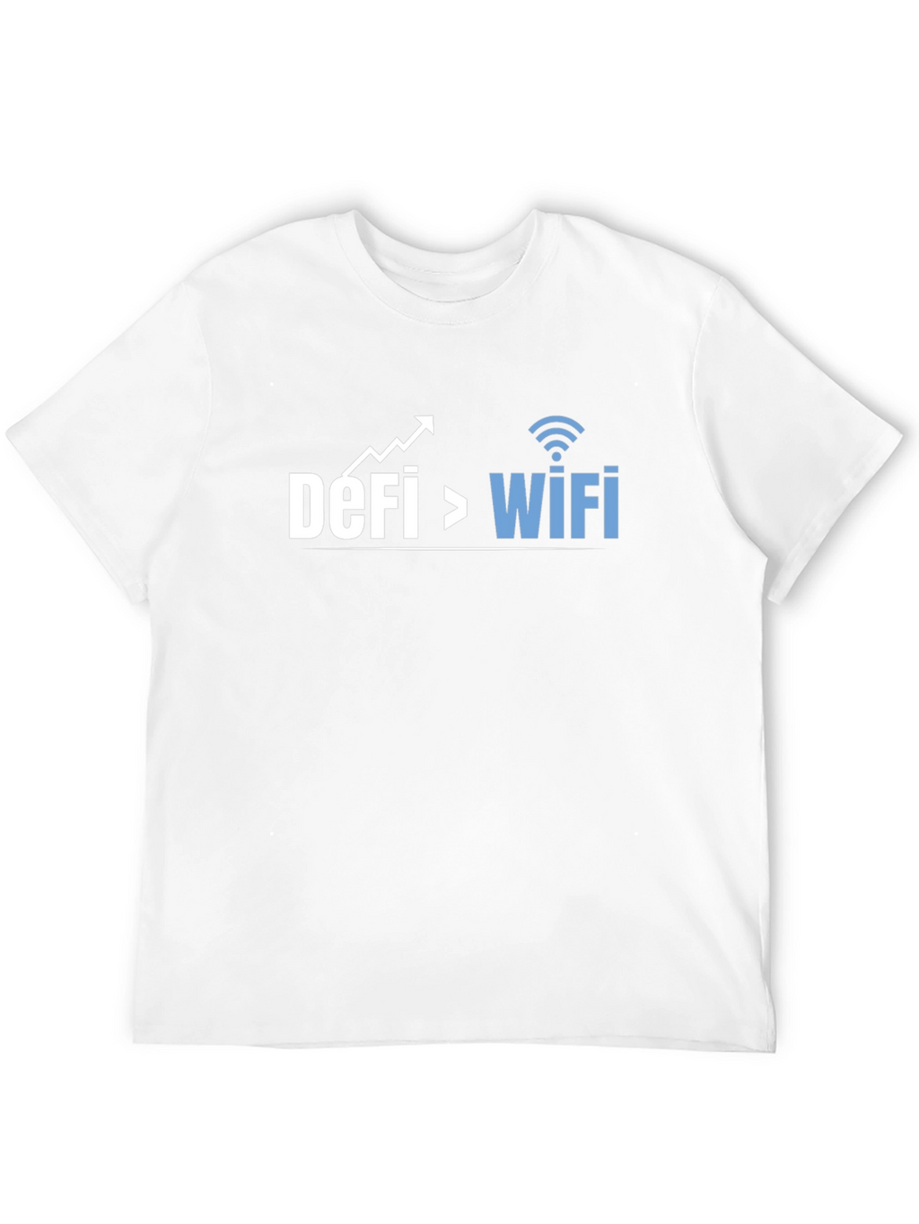 DeFi Over WiFi Crypto T-Shirt - Black Cotton Tee