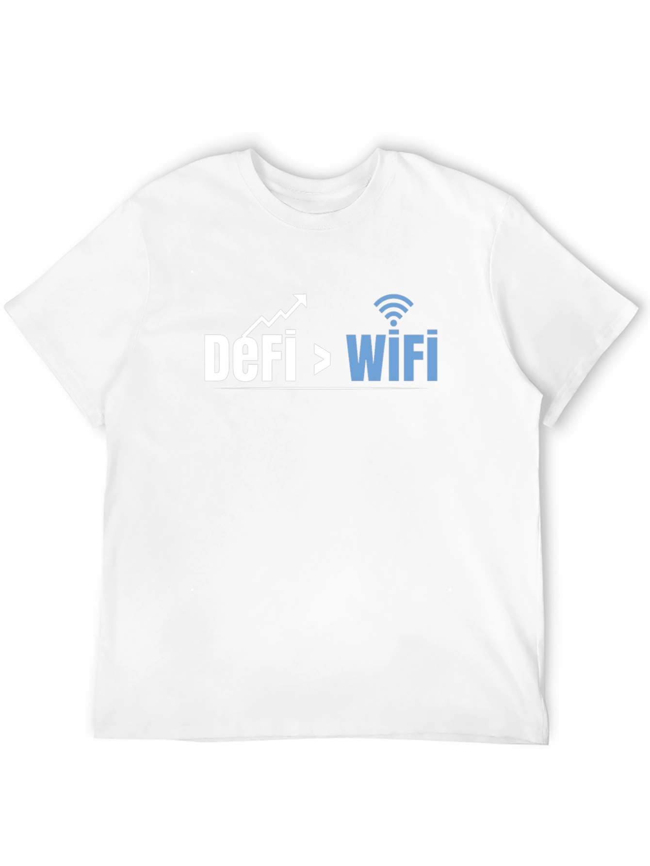DeFi Over WiFi Crypto T-Shirt - Black Cotton Tee