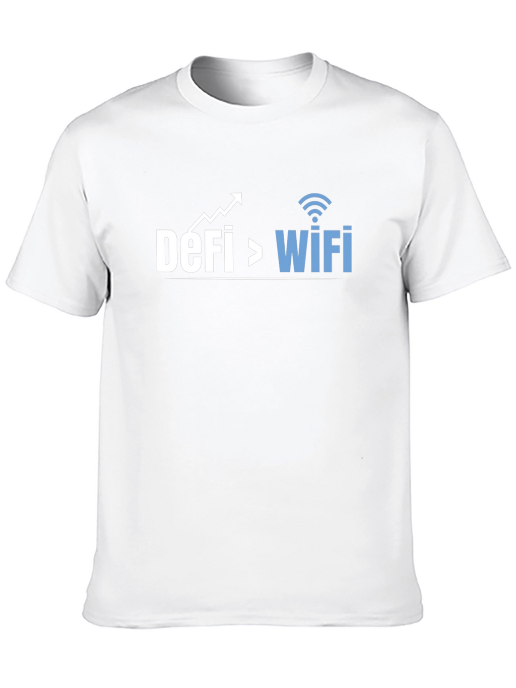 DeFi Over WiFi Crypto T-Shirt - Black Cotton Tee