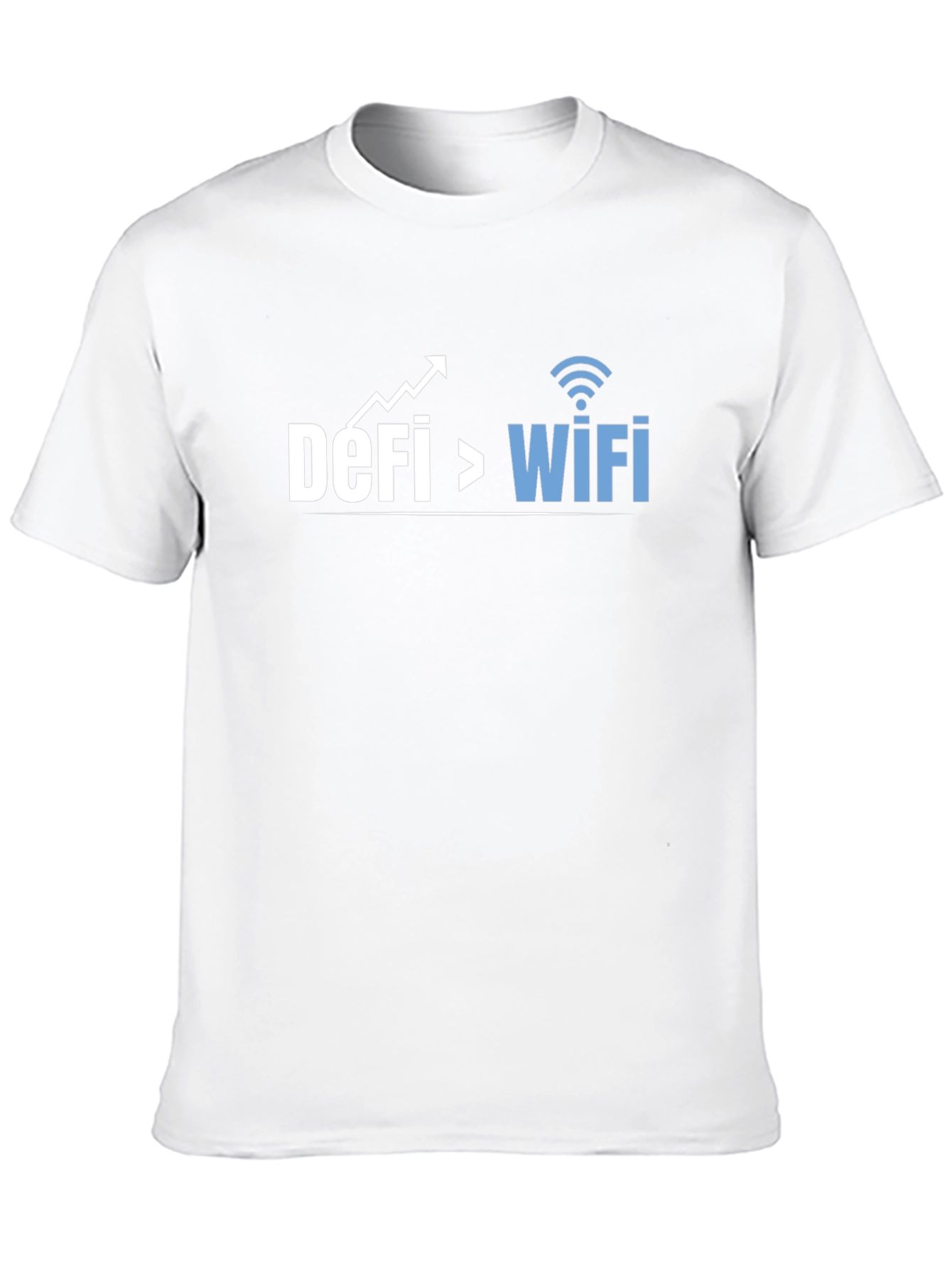DeFi Over WiFi Crypto T-Shirt - Black Cotton Tee