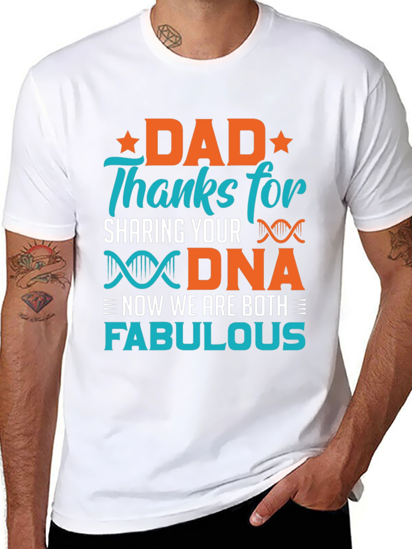 Dad DNA Fabulous T-Shirt