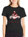 Chaos Playz Graphic Tee - Black Cotton Blend