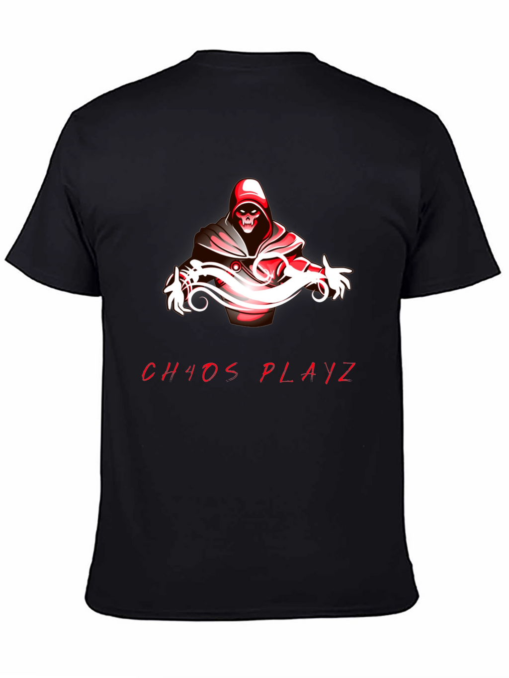 Chaos Playz Graphic Tee - Black Cotton Blend