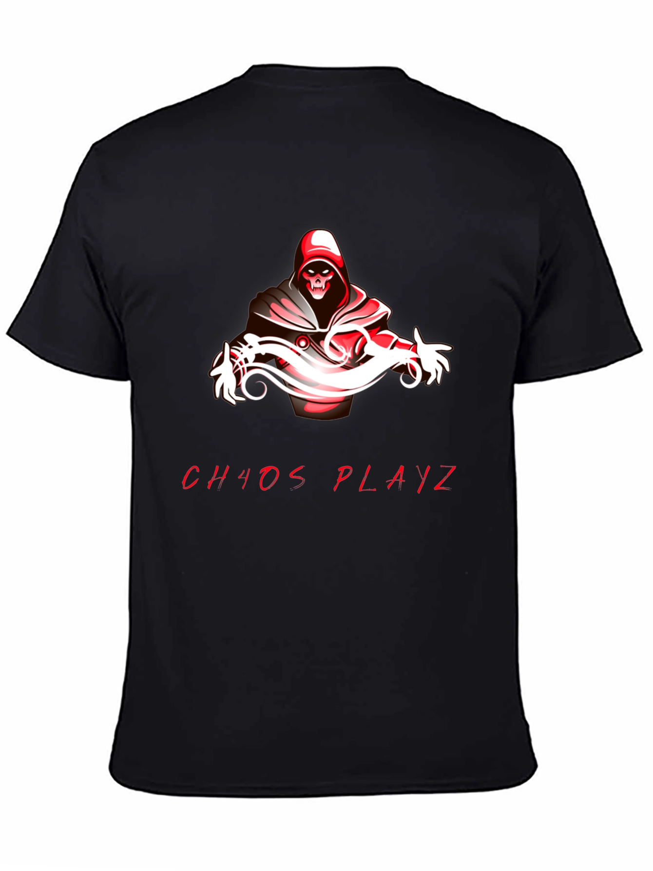 Chaos Playz Graphic Tee - Black Cotton Blend