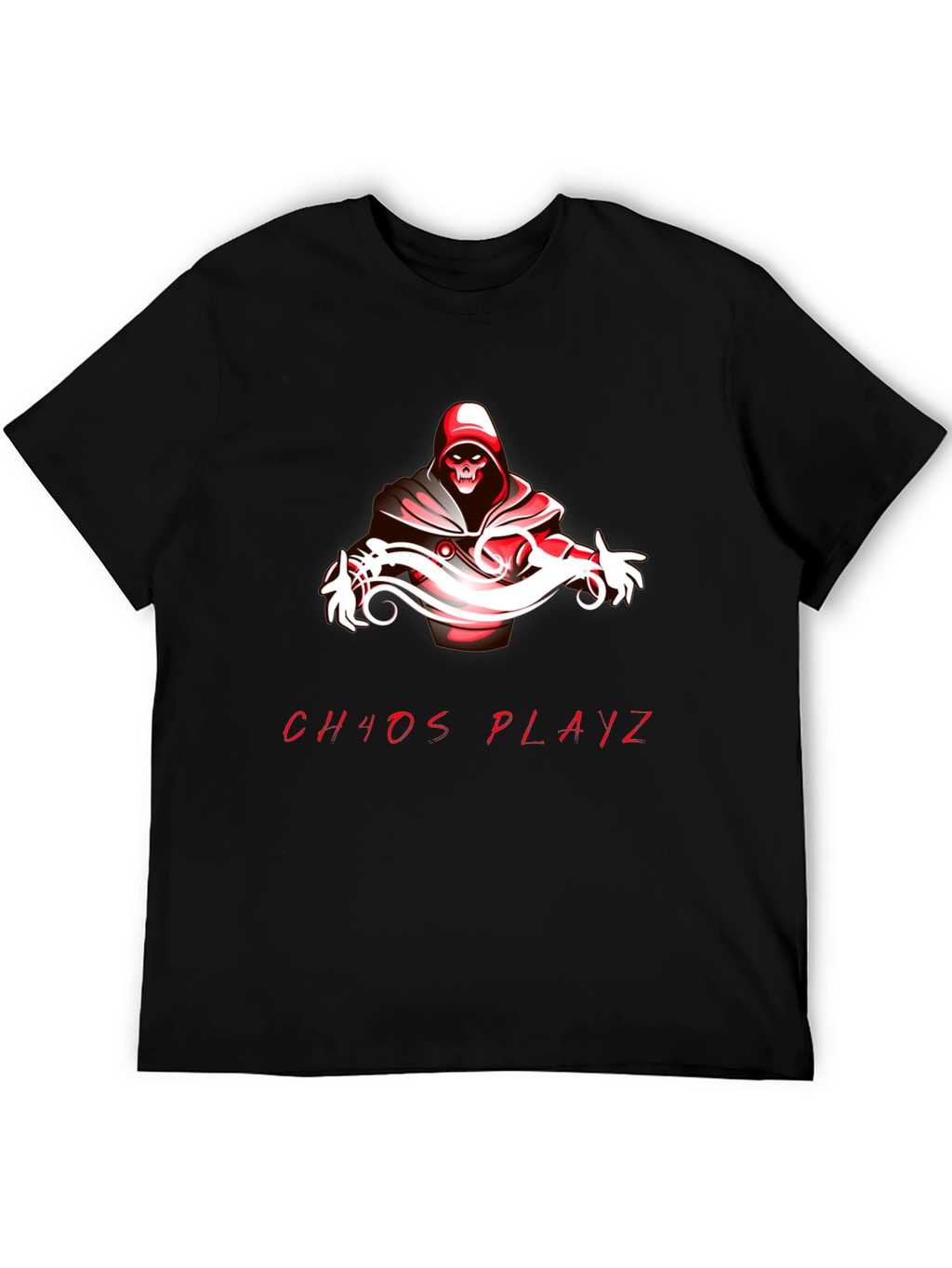 Chaos Playz Graphic Tee - Black Cotton Blend