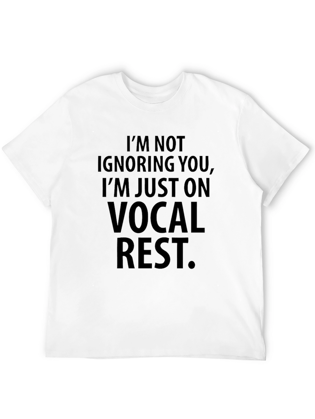 Vocal Rest Graphic Tee - Black Cotton Comfort