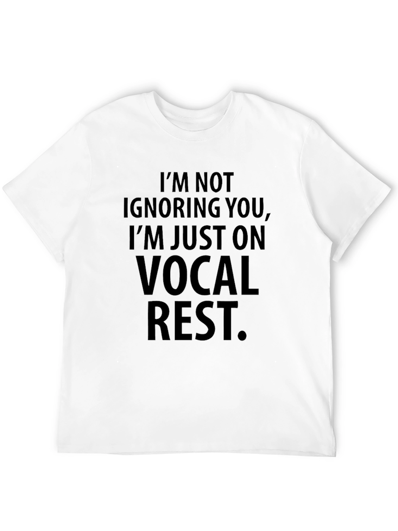 Vocal Rest Graphic Tee - Black Cotton Comfort