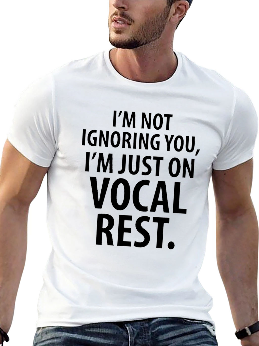 Vocal Rest Graphic Tee - Black Cotton Comfort
