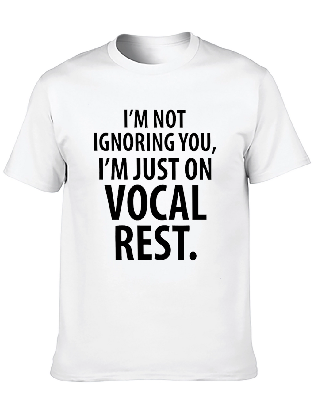 Vocal Rest Graphic Tee - Black Cotton Comfort