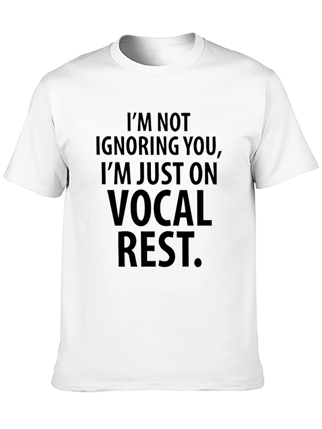 Vocal Rest Graphic Tee - Black Cotton Comfort