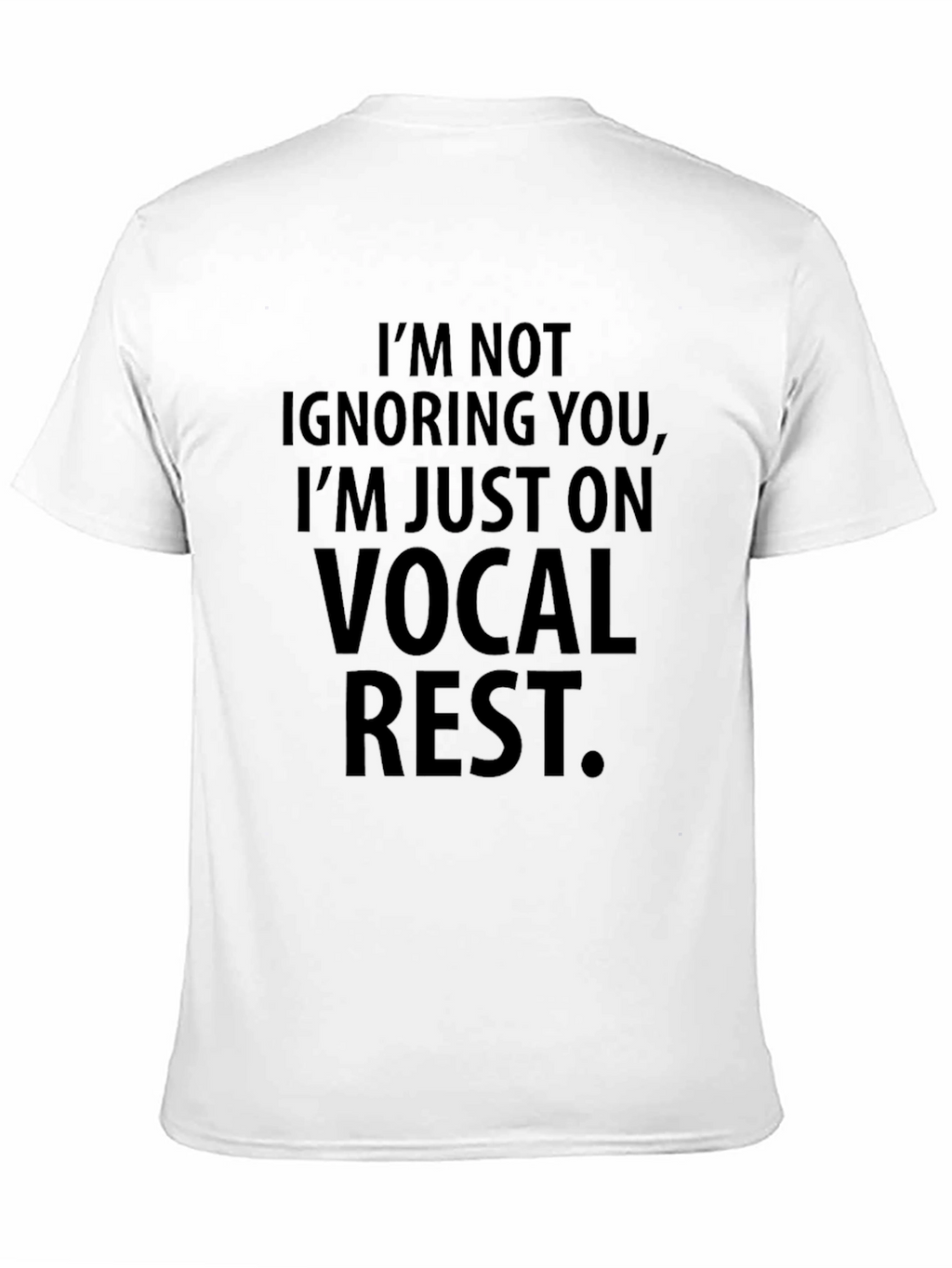 Vocal Rest Graphic Tee - Black Cotton Comfort