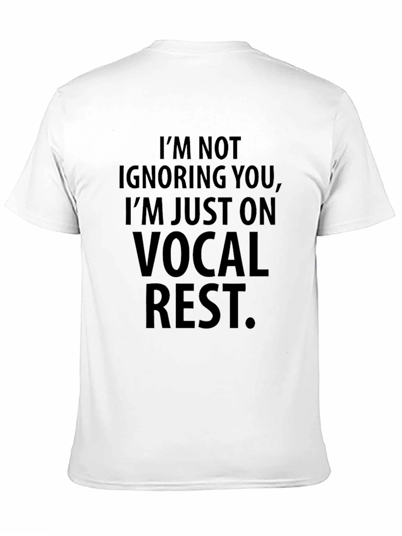 Vocal Rest Graphic Tee - Black Cotton Comfort