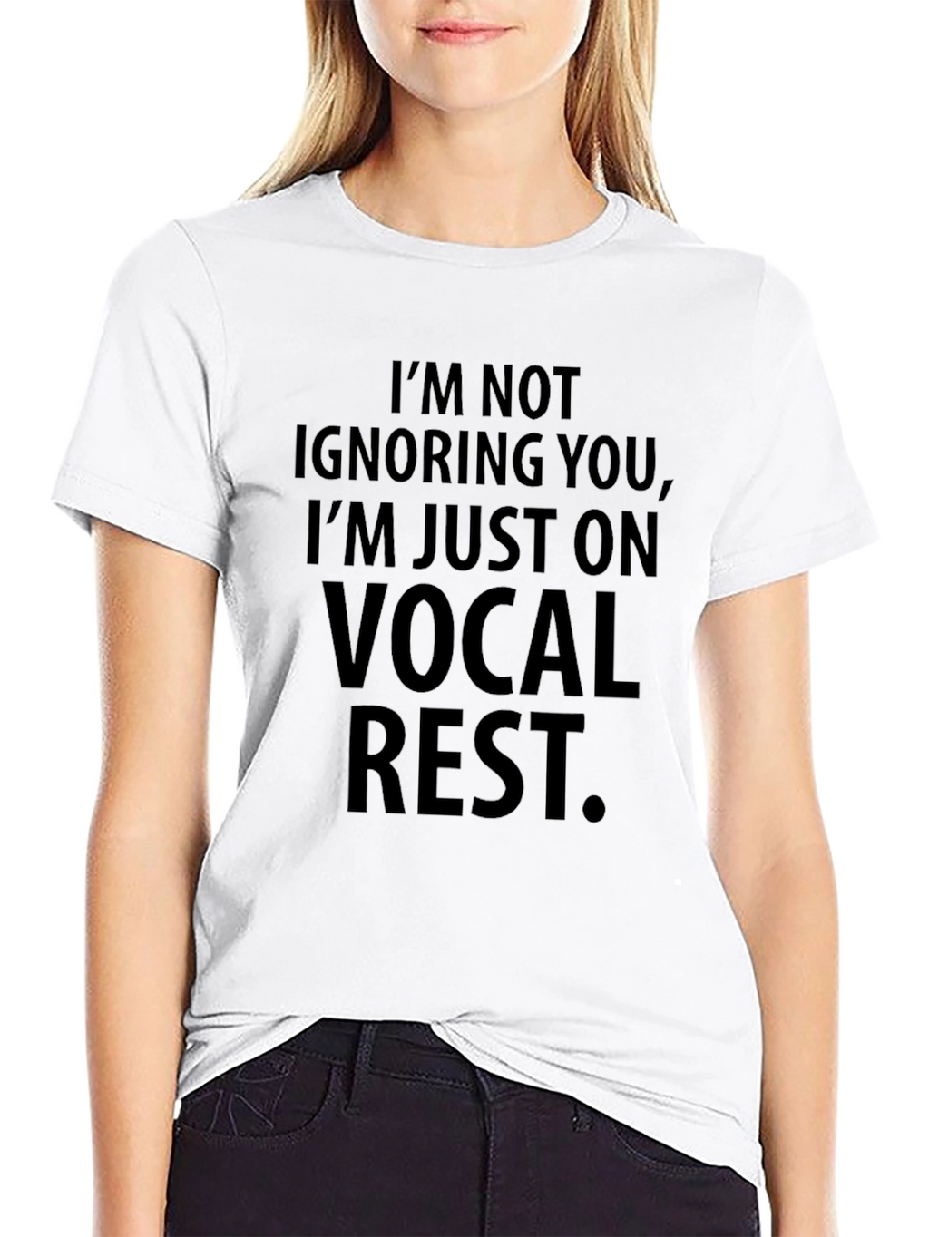 Vocal Rest Graphic Tee - Black Cotton Comfort