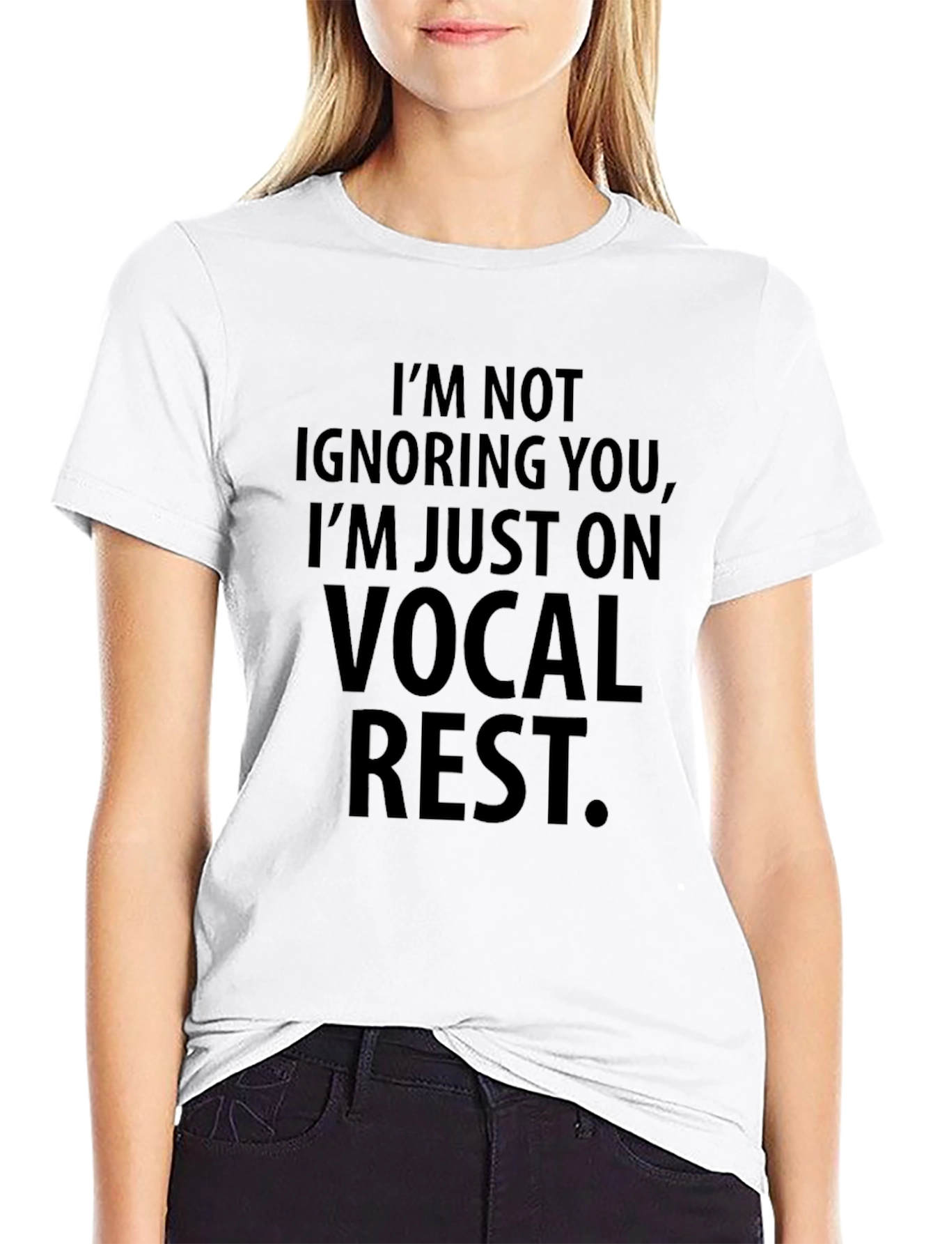Vocal Rest Graphic Tee - Black Cotton Comfort