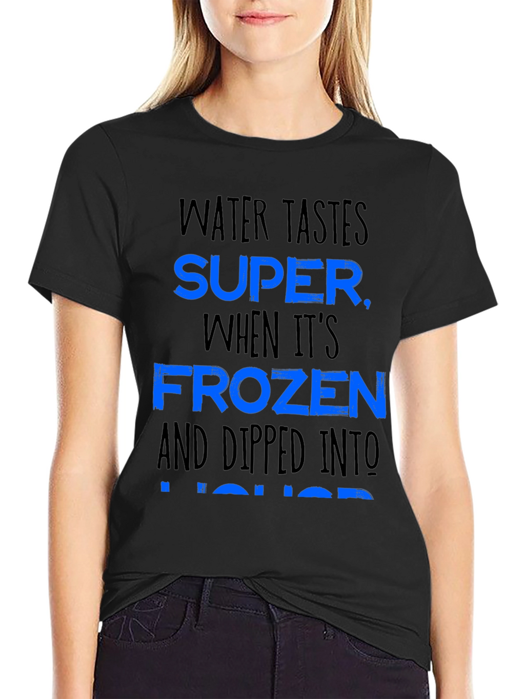 Water Tastes Super Funny Alcohol Joke Graphic T-Shirt