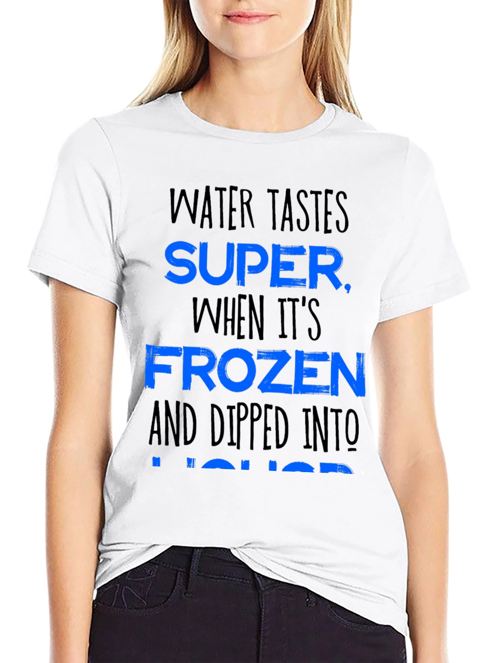 Water Tastes Super Funny Alcohol Joke Graphic T-Shirt