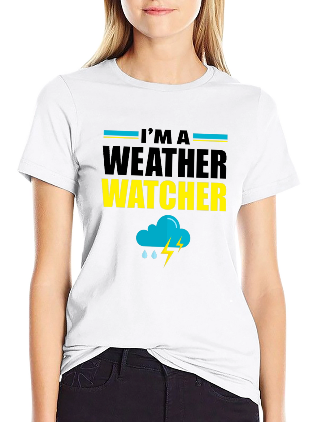 Im A Weather Watcher Black T-Shirt