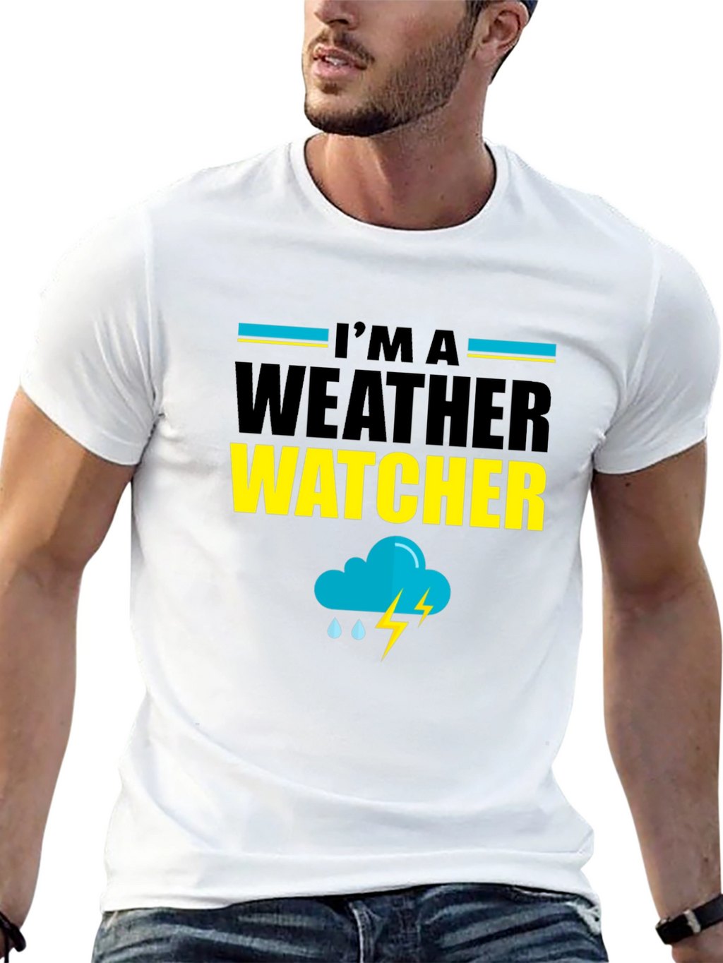 Im A Weather Watcher Black T-Shirt