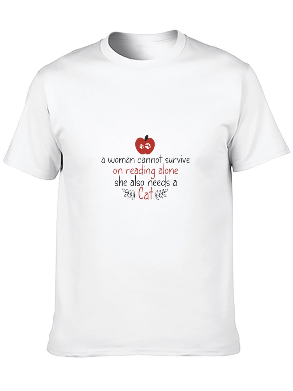 Reading & Cats T-Shirt - Novelty Tee