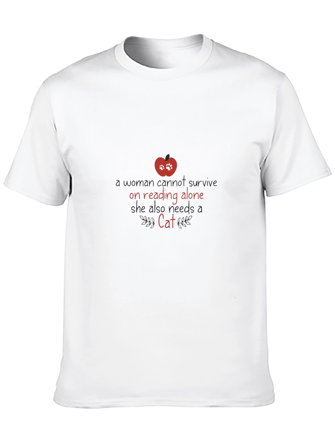 Reading & Cats T-Shirt - Novelty Tee