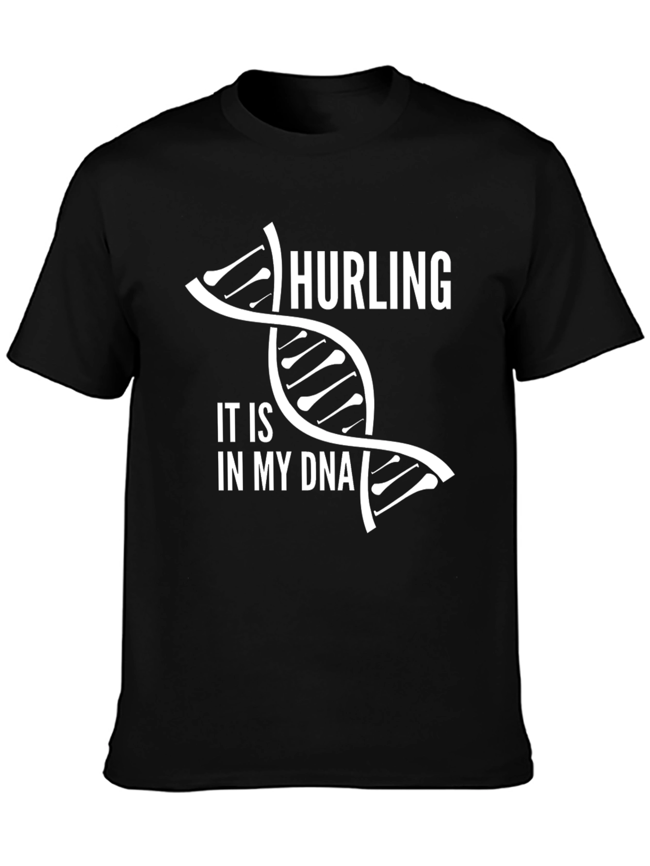 Hurling In My DNA Black T-Shirt - Sporty Style