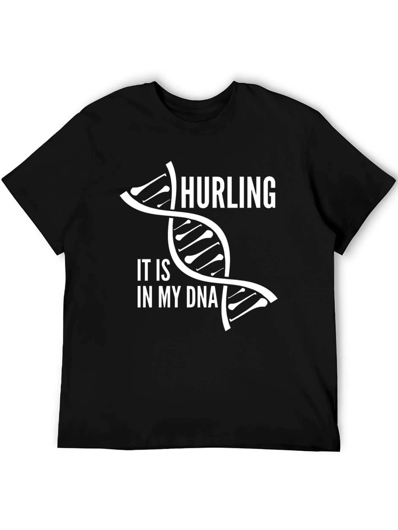 Hurling In My DNA Black T-Shirt - Sporty Style