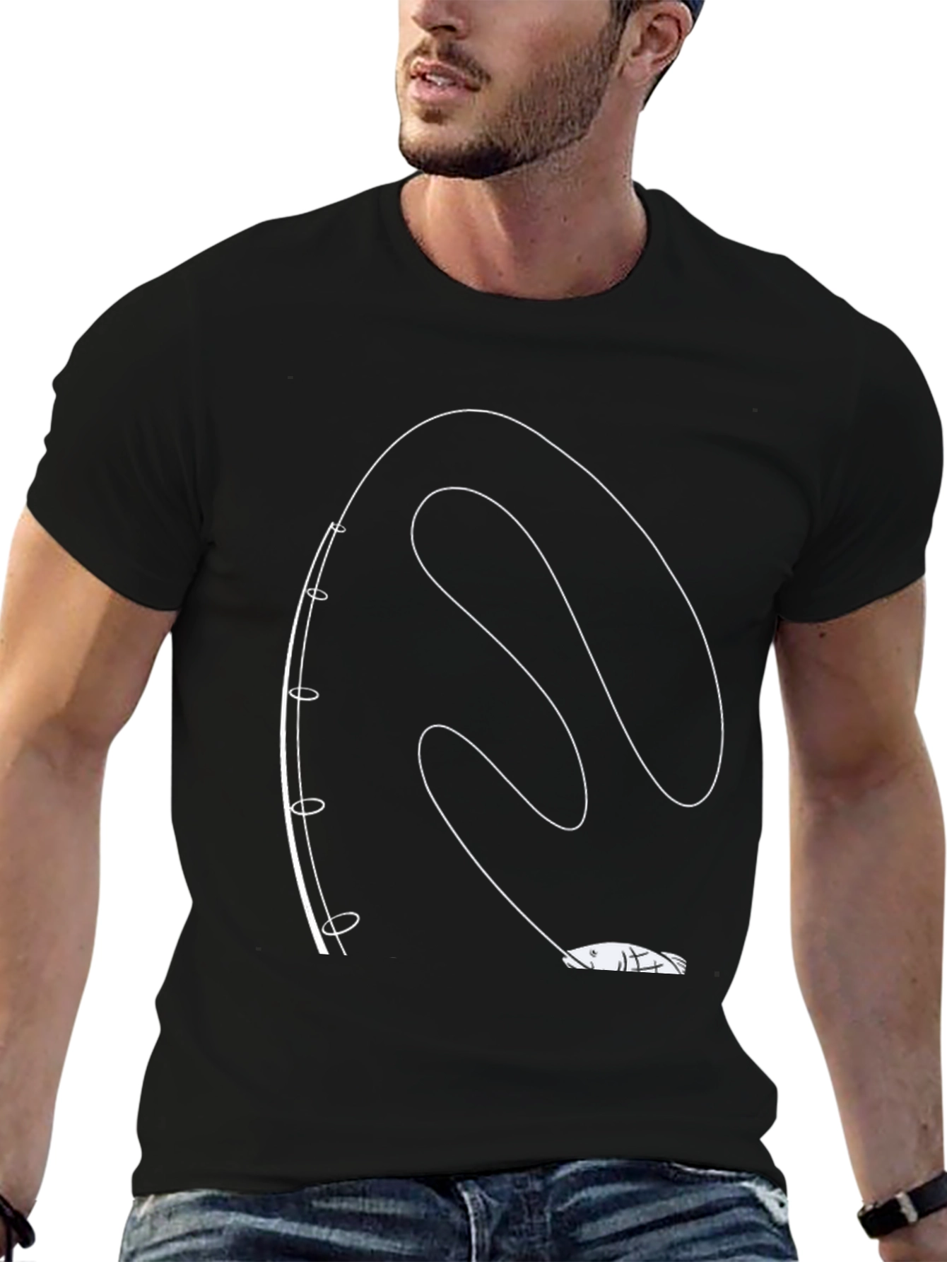 Fishing Pole T-Shirt - Unique Angler Design