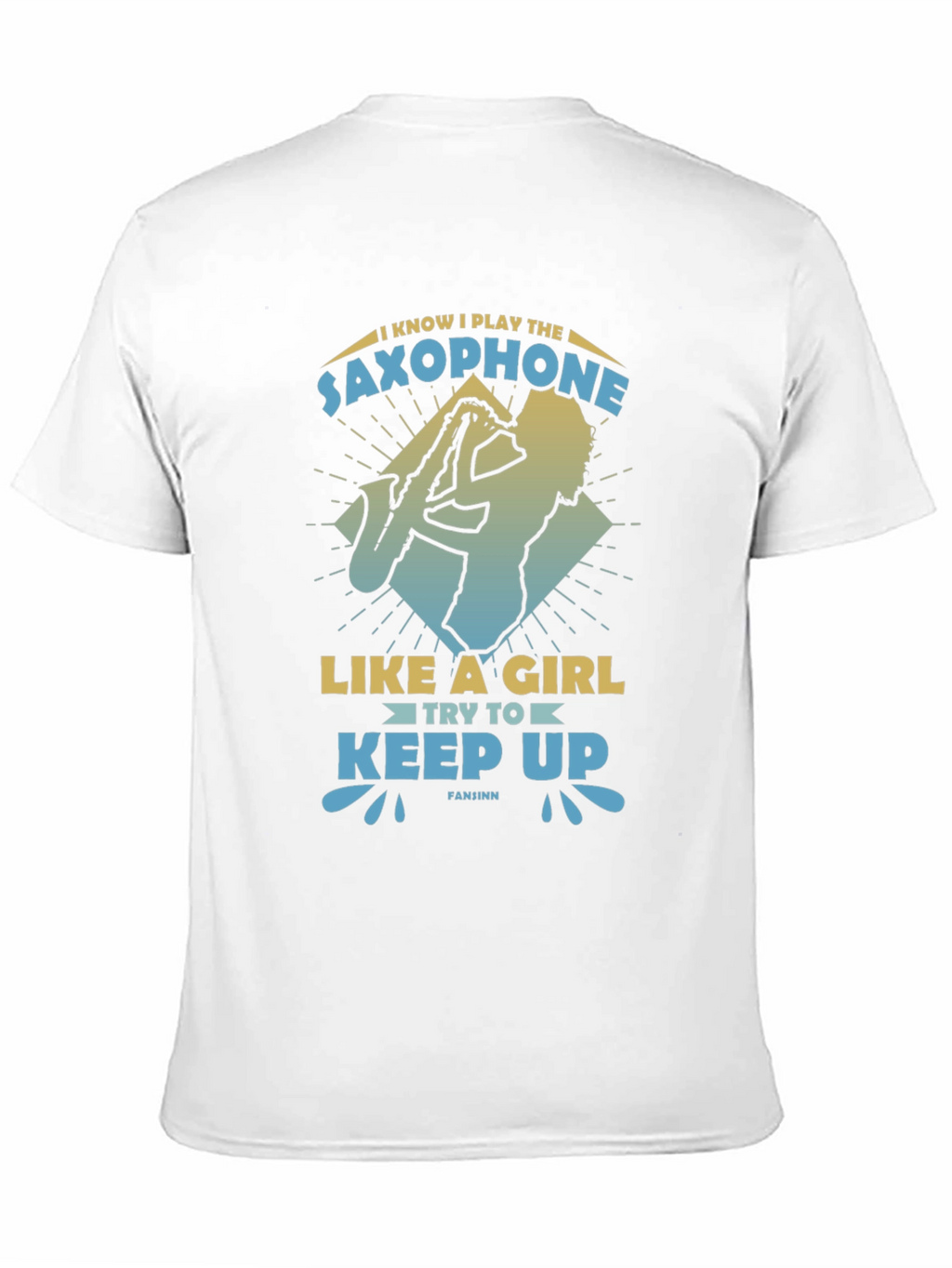 Saxophone Player Graphic Tee - Play Like A Girl