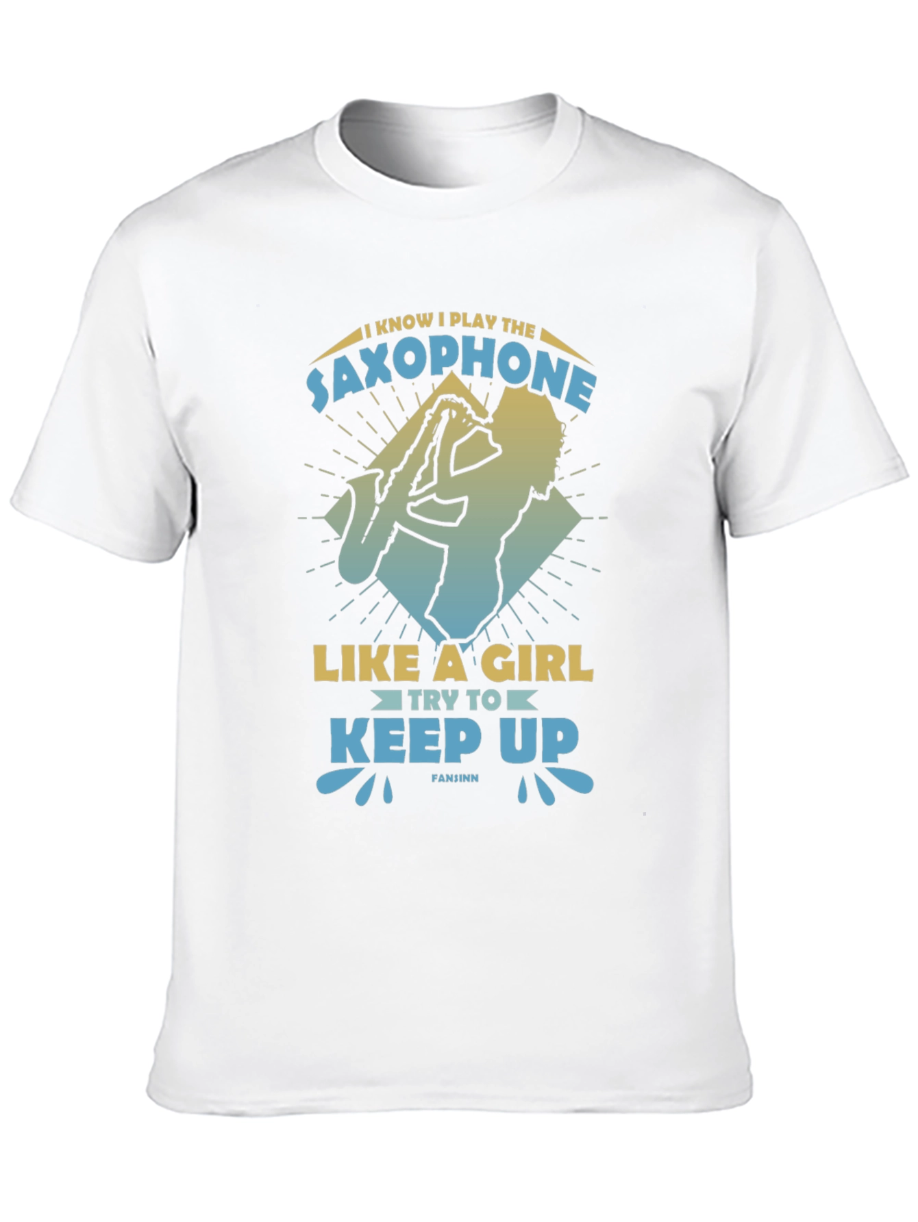 Saxophone Player Graphic Tee - Play Like A Girl