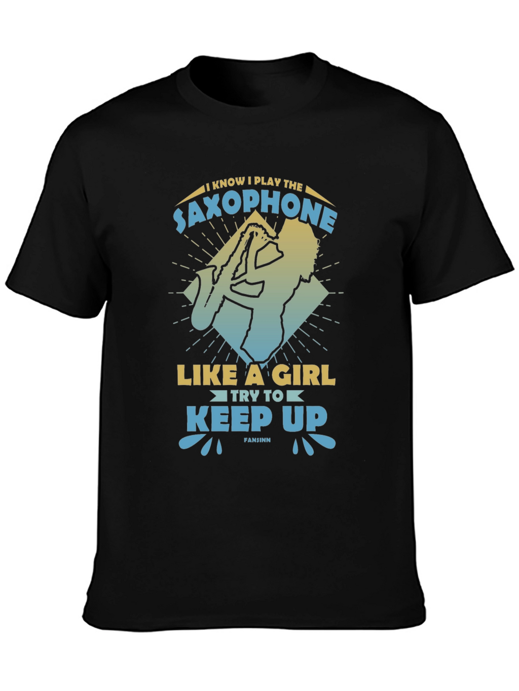 Saxophone Player Graphic Tee - Play Like A Girl