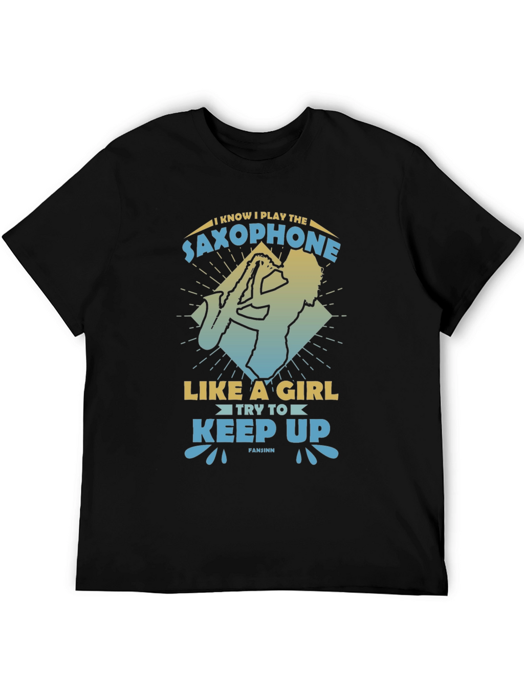 Saxophone Player Graphic Tee - Play Like A Girl