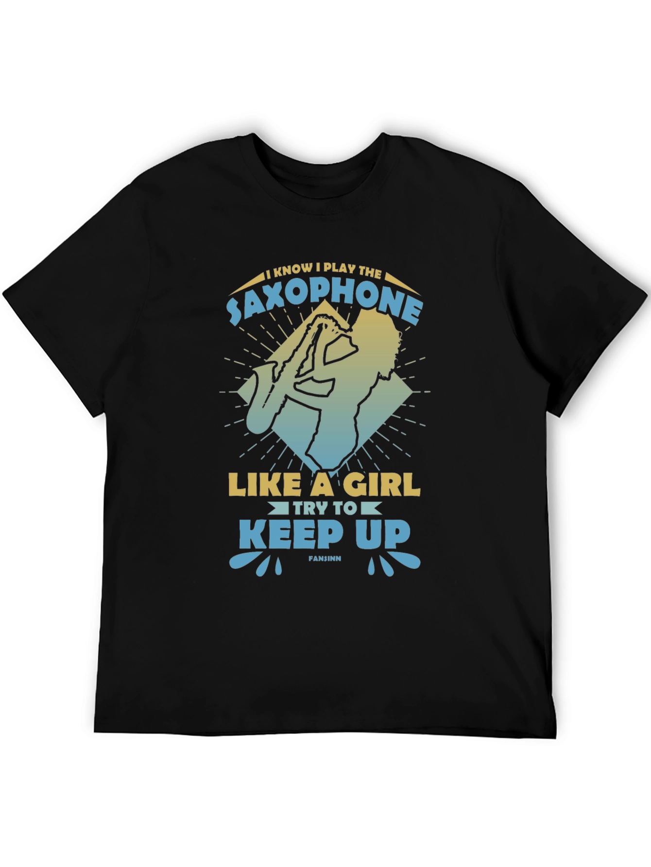 Saxophone Player Graphic Tee - Play Like A Girl