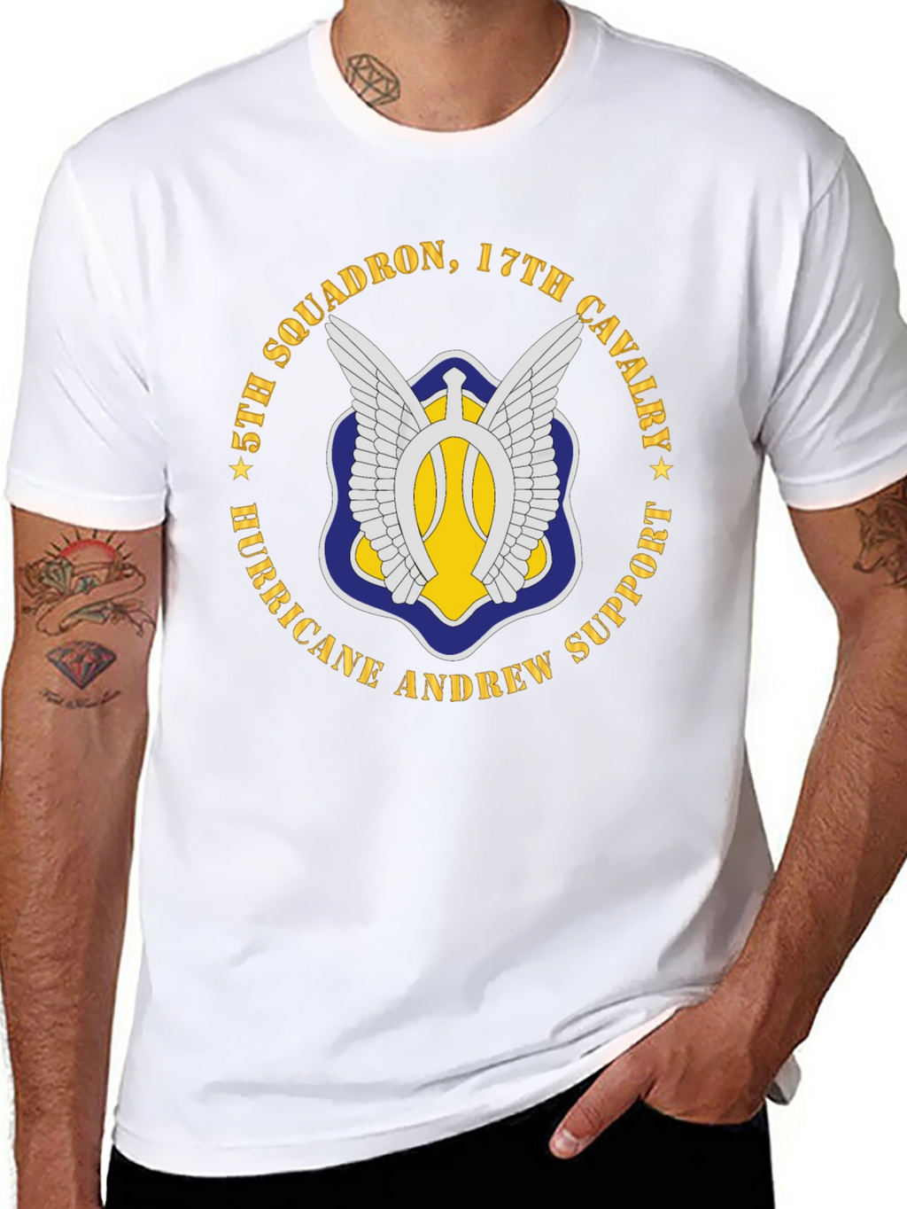 5th Squadron 17th Cavalry Hurricane Support T-Shirt