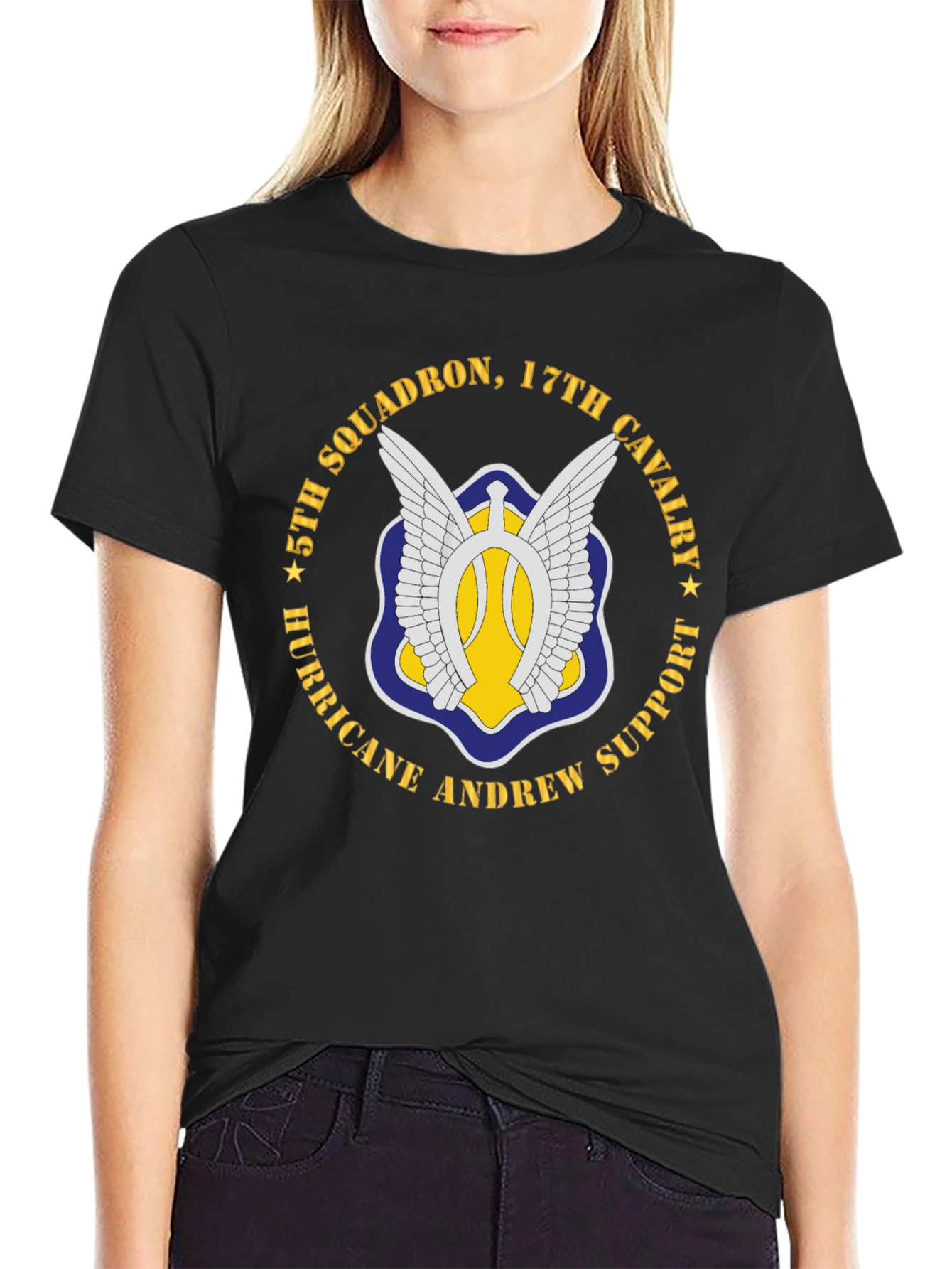 5th Squadron 17th Cavalry Hurricane Support T-Shirt