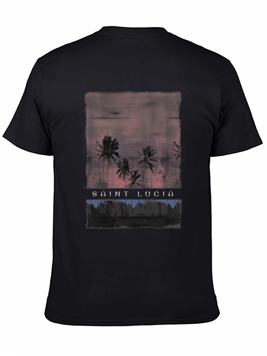 Saint Lucia Palm Tree Graphic T-Shirt
