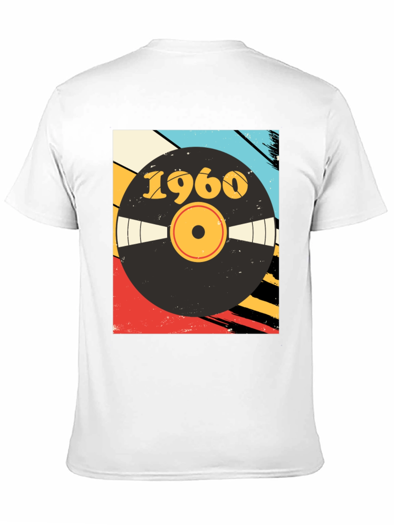 Retro 1960 Vinyl Record Graphic T-Shirt