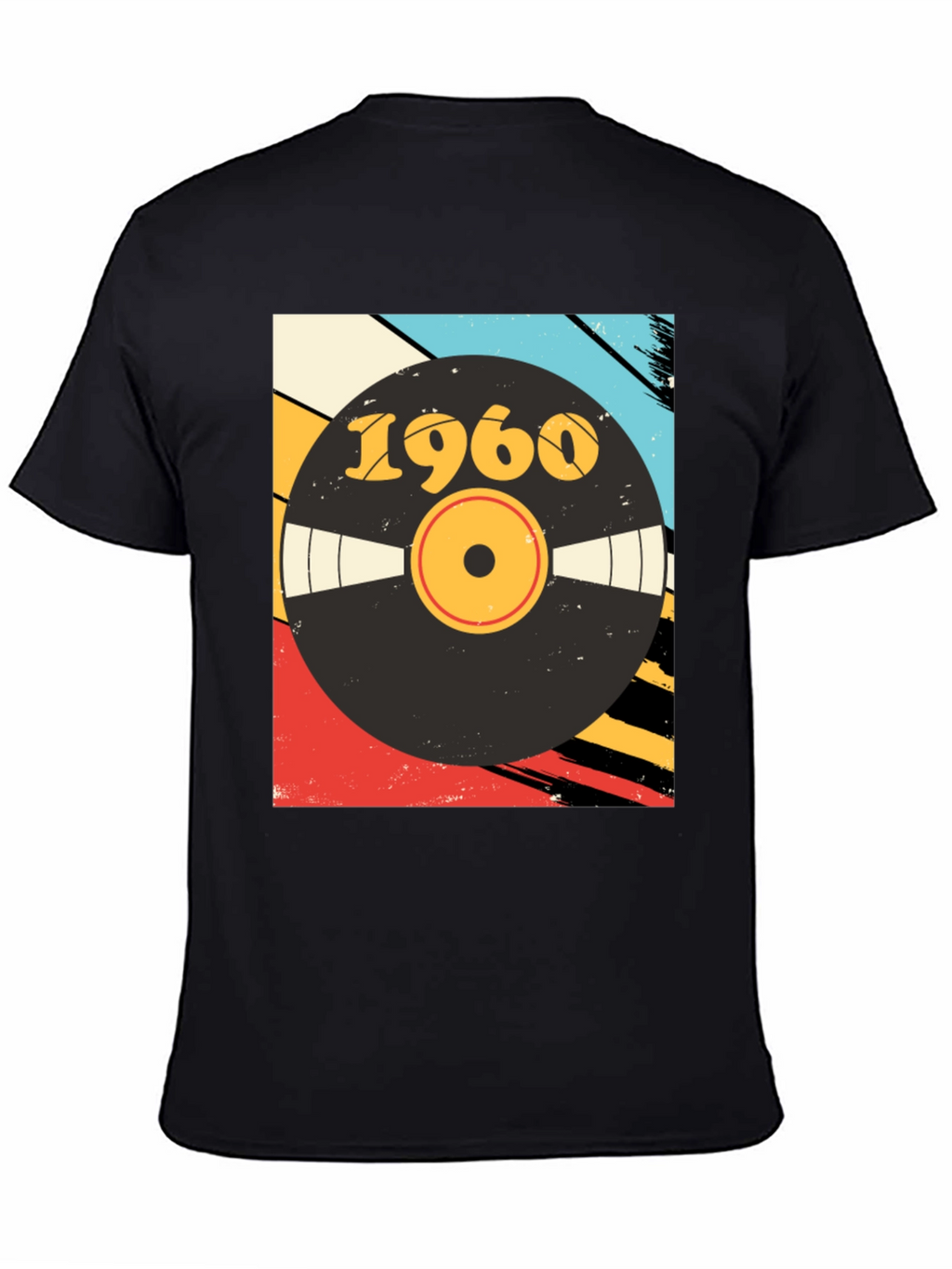Retro 1960 Vinyl Record Graphic T-Shirt