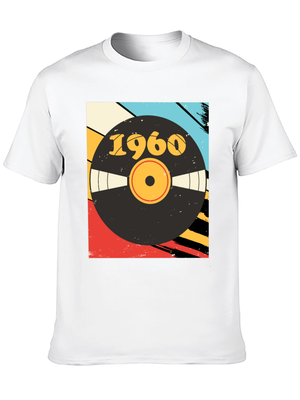 Retro 1960 Vinyl Record Graphic T-Shirt