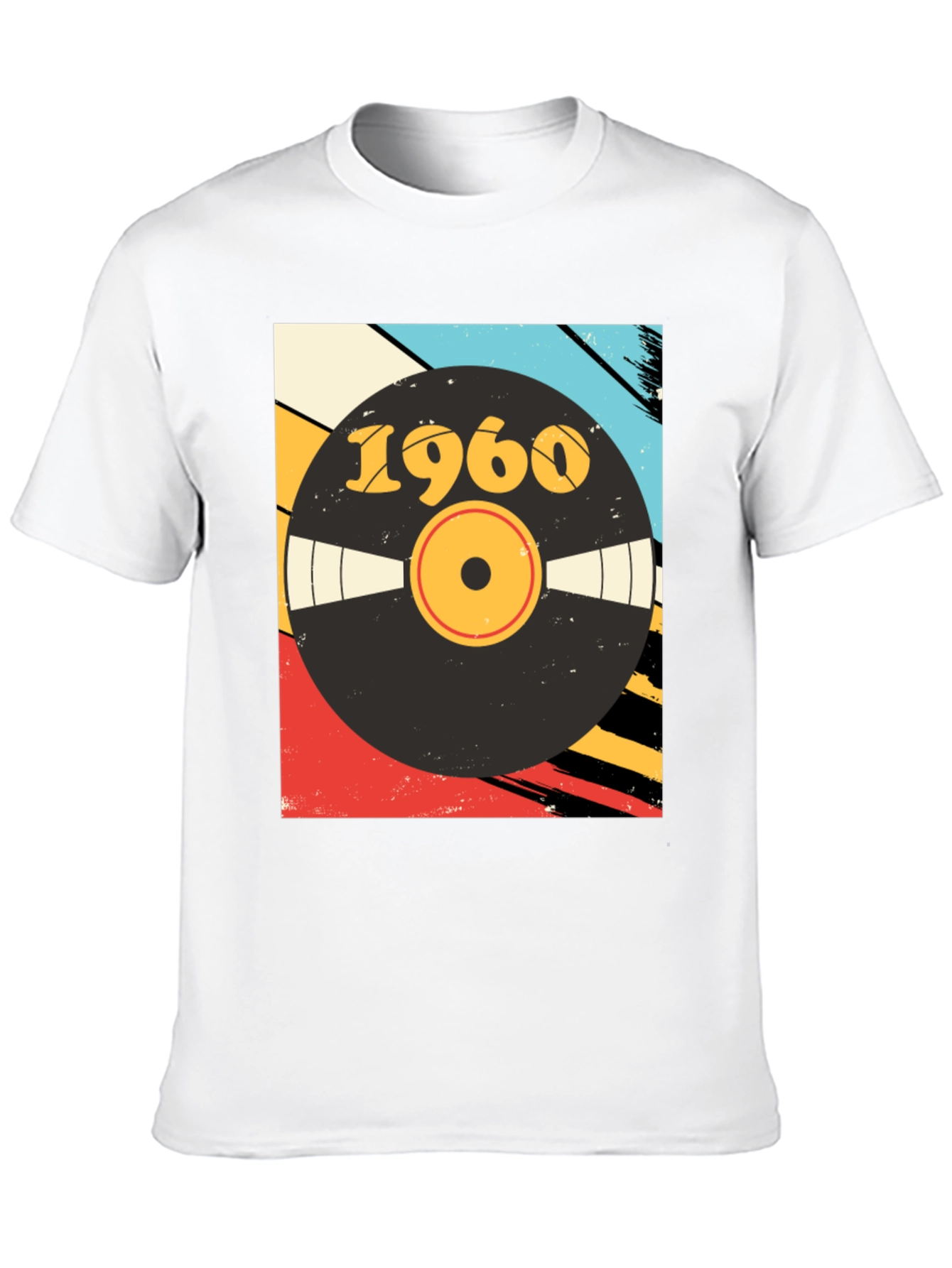 Retro 1960 Vinyl Record Graphic T-Shirt