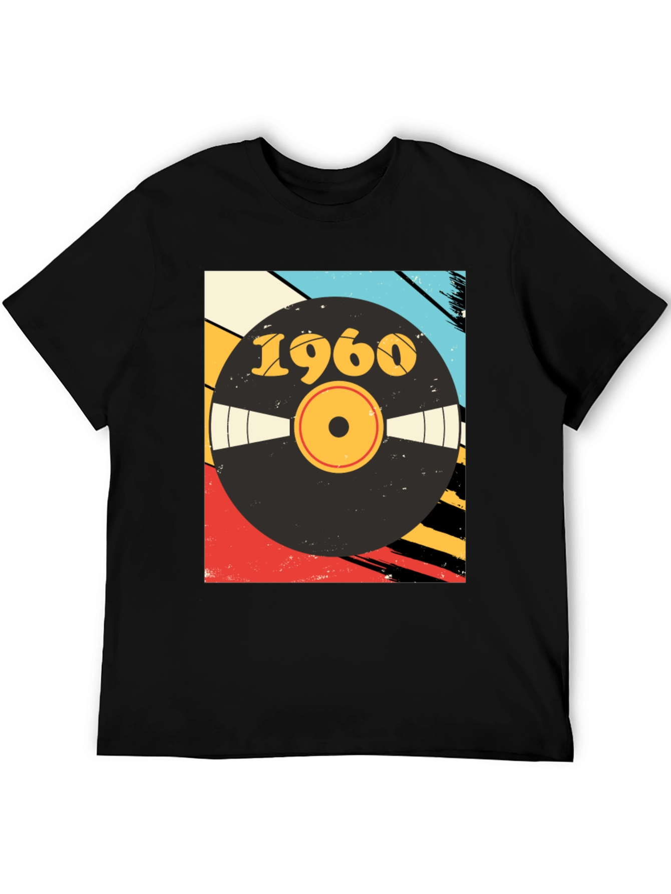 Retro 1960 Vinyl Record Graphic T-Shirt