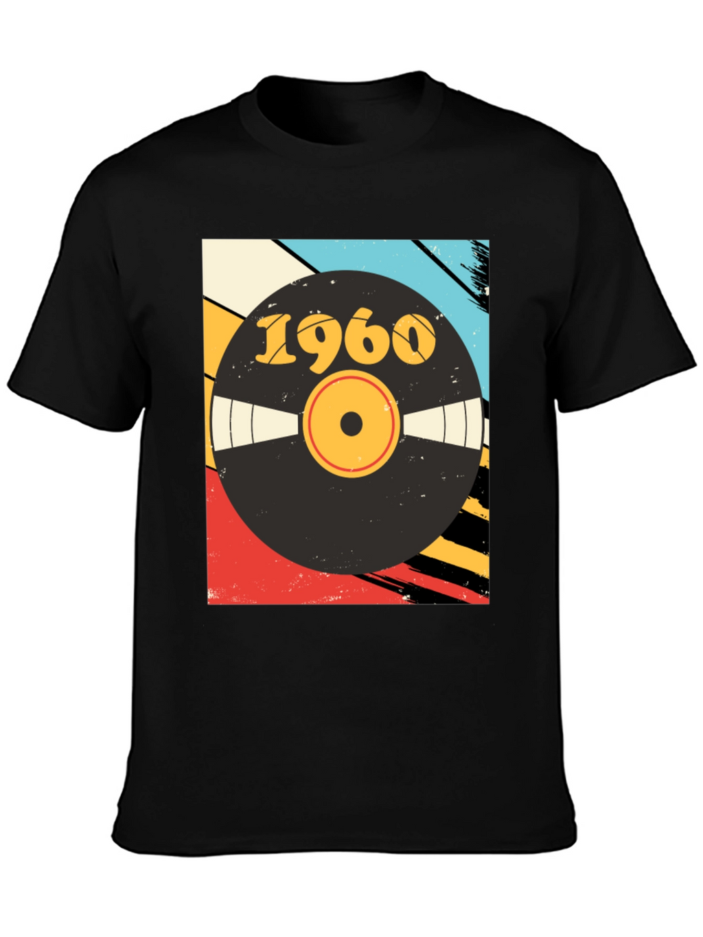 Retro 1960 Vinyl Record Graphic T-Shirt