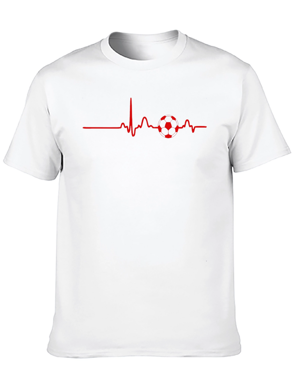 Soccer Heartbeat Graphic Tee - Black